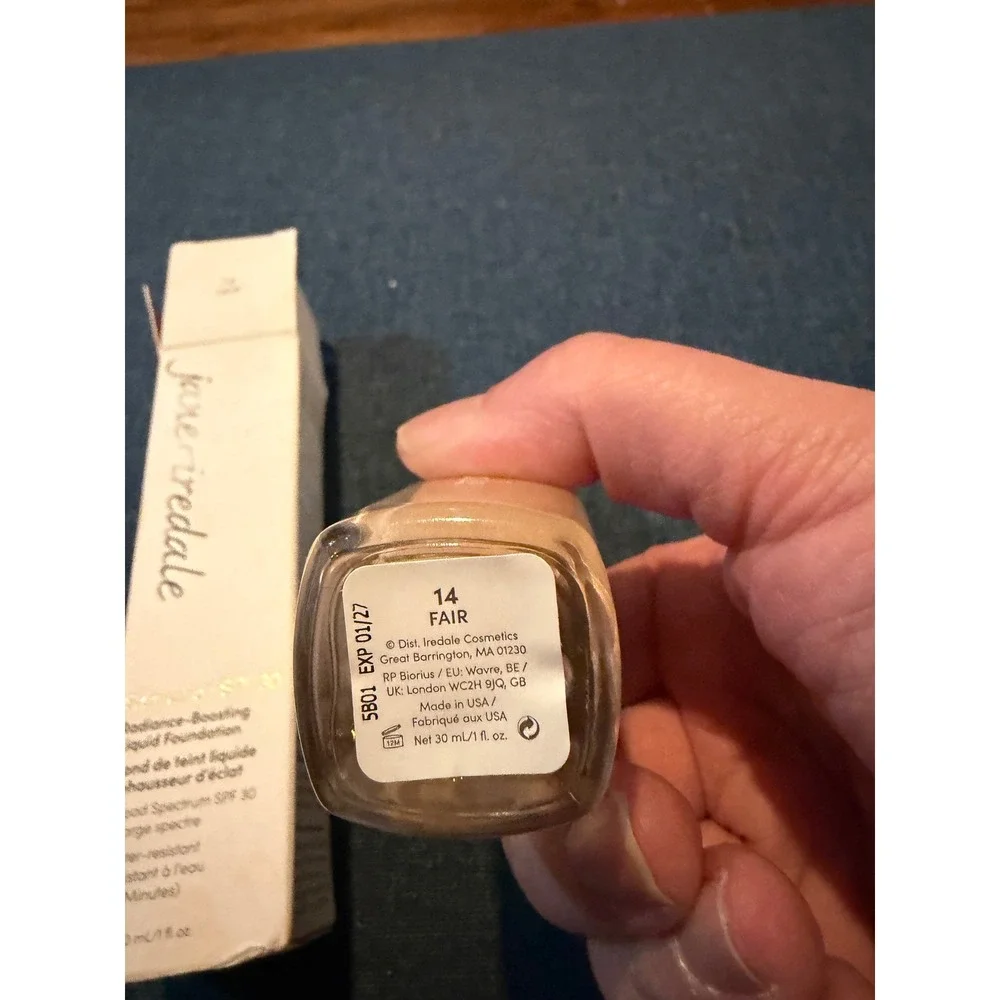Jane‎ Iredale Skintution SPF 30 Radiance Boosting Liquid Foundation Fair 14